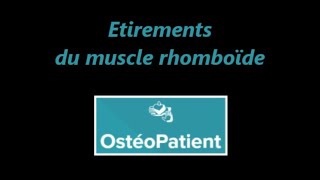 Etirements du muscle rhomboïde [upl. by Aiekahs]