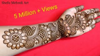 New full hand bridal arabic mehandi design  simple arabic mehndi designs for front hands [upl. by Melquist]