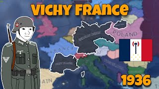 What if Vichy France existed in 1936  Hoi4 Timelapse [upl. by Riker]