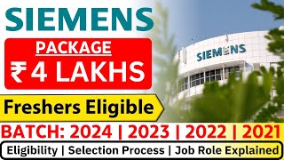 Siemens Recruitment 2024  OFF Campus Drive For 2024  2023 Batch Hiring [upl. by Emmye]