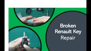 Renault Car Key Repair  Broken Button Modus Clio Kangoo [upl. by Virginie386]