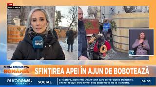 Pregătiri pentru Bobotează ÎPS Teodosie oficiază slujba de sfințire a apei [upl. by Henryson]