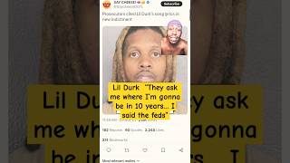 Prosecutors cited Lil Durk’s song lyrics in new indictment [upl. by Lanrev]