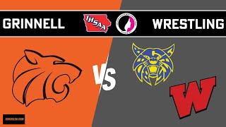 Grinnell Varsity Wrestling Dual Boys and Girls vs Benton Williamsburg 121423 at 530 pm [upl. by Annuaerb]