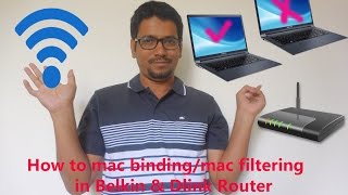 Hindi  How to Mac BindingMac Filtering in Belkin amp Dlink Router [upl. by Bina809]