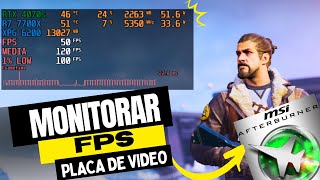 Como Exibir o FPS na Tela com MSI Afterburner  Tutorial Completo [upl. by Elery510]