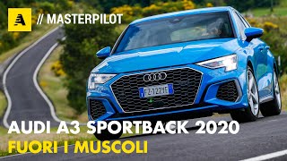 Audi A3 Sportback 2020  Fuori i muscoli La nostra prova su strada [upl. by Bornstein53]