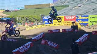 450 supercross practice media day  Lawrence Tomac Prado [upl. by Aikemat99]