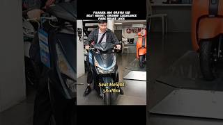 YAMAHA MIO GRAVIS 125 SEAT HEIGHT GROUND CLEARANCE PARK BRAKE LOCK  DUDE YMARTV [upl. by Queridas]