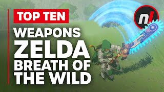 Top 10 Best Weapons in The Legend of Zelda Breath of the Wild ft Arekkz [upl. by Lhary351]