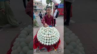 Amazing Decorated Shop Selling Boiled Egg With Unique Salad  Healthy Street Food shorts [upl. by Anyale194]