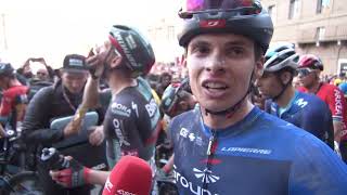 Romain Grégoire  Interview à larrivée  Strade Bianche 2023 [upl. by Hilliard]