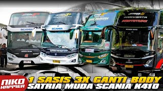 SATRIA MUDA SCANIA K410 PERTAMA DI INDONESIA [upl. by Kurman]