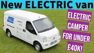 Brand new compact ELECTRIC campervan for under £40000 First drive of the van [upl. by Evan955]