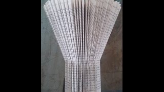 Book Folding pillar vase [upl. by Aret]