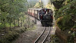 A montage of trains on the Saturday afternoon of Ffestiniog Bygones 2024 [upl. by Sammy412]