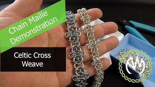 Chain Maille Weave Tutorial  Celtic Cross Weave [upl. by Jamel]