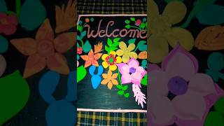 Welcome door hanger idea 😺lovelycreativeland92 diy art viralshort [upl. by Ranit517]