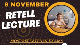 PTE Retell Lecture  November 2024  MUST PRACTICE [upl. by Hanid277]