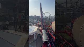 Pepsi Max Big one  Blackpool pleasure beach going up its lift hill [upl. by Laurie]