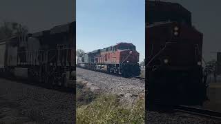 Bnsf manifest going by rockview with KCS Grey ghost 4567 [upl. by Rratsal]