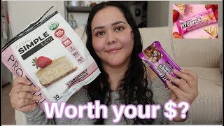 Clean Simple Eats Protein Taste Test amp Fit Crunch Haul [upl. by Anavoj]