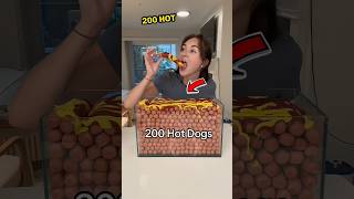 200 Hot Dogs Eaten for Viral Fame 🌭🔥shorts [upl. by Pierette]