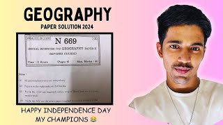 GEOGRAPHY BOARDS PAPER 2024 SOLUTION GEOGRAPHY BOARD EXAMS STD 10TH MAHARASHTRA BOARD [upl. by Saretta]