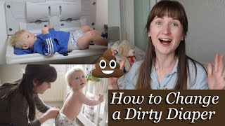 HOW TO CHANGE A DIRTY NAPPY STEP BY STEP  CLOTH DIAPERS  MOM HACKS [upl. by Lathrope127]