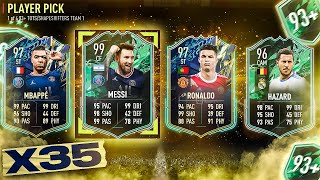 FIFA 22 35 x Guaranteed 93 ShapeshifterTOTS Player Pick Packs [upl. by Tiemroth272]