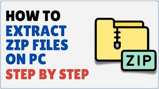 How to Extract ZIP Files on PC [upl. by Ojeitak11]