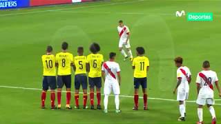 Perú 1  1 Colombia Revive el gol de Paolo que nos puso en el repechaje [upl. by Iam864]