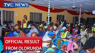 OSUN ELECTION INEC Announces Official Result from Olorunda LGA [upl. by Greenes]