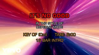 Depeche Mode  Its No Good Karaoke [upl. by Zolnay551]