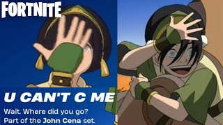 Toph Beifong COMBOS Fortnite x Avatar Elements Battle Royale [upl. by Melly272]