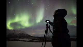 Northern lights real time video Abisko Swedish Lapland [upl. by Desmond]