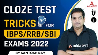 CLOZE TEST ENGLISH TRICKS FOR IBPSRRBSBI EXAMS 2022 English By Santosh Ray [upl. by Eidur]