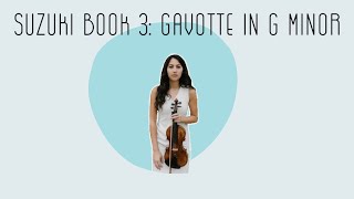 Gavotte in G Minor  Practice Part slow Violin Book 3 [upl. by Anirac]