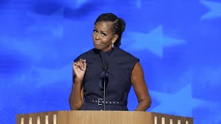 Michelle Obama makes ‘evocative’ criticism of Donald Trump at DNC [upl. by Knowling]