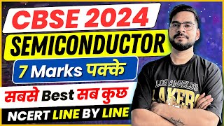 CBSE 2024 PHYSICS  Complete Semiconductor in one shot  Class 12 Physics  Sachin sir [upl. by Aryahay]