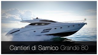 Cantieri di Sarnico Grande 80  yacht a motore usate del cantiere si Sarnico Luxury yacht [upl. by Eneliak]