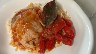 Chicken basques Poulet basquaise [upl. by Althea907]