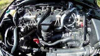 Volvo S60 2006 D5 93kw D5244T7  Warm engine idle sound amp slow motion x2 x4 [upl. by Jareen]