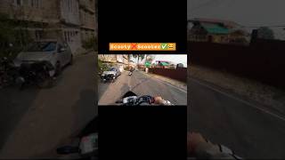 Scooty ❌ Scooter ✅😂 viralvideo youtubeshort motovlog funny overtake scooty bikelover [upl. by Maxim]