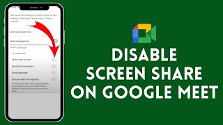 How to Stop Sharing Screen on Google Meet 2024 [upl. by Nirehtak]