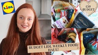 £50 LIDL FOOD HAUL UK 2022  FAMILY GROCERY HAUL amp MEAL IDEAS [upl. by Rugen]