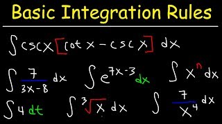 Basic Integration Problems [upl. by Ennaej]