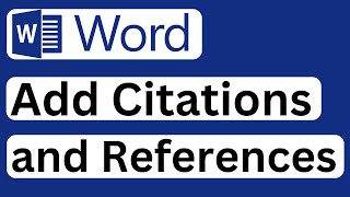 How to Add Citations and References in Microsoft Word  Easy to Follow [upl. by Nosnarb625]