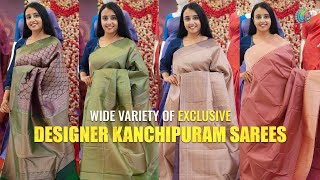 Explore Our Recent Collection Of Designer Kanchipuram Sarees [upl. by Griff]