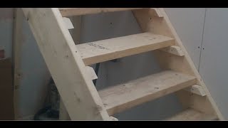 How to build Stairs Easy steps DIY staircase [upl. by Dnaletak]